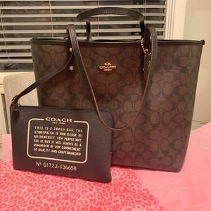 Coach Neverfull Carryall Reversible Large Tote